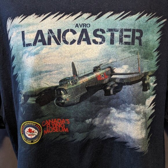 Avro Lancaster Canadian Warplane Heritage T-Shirt, X-Large - Picture 3 of 5